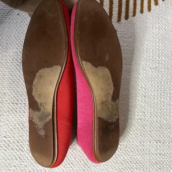 Rothy's Red and Pink Flats - Picture 3 of 10